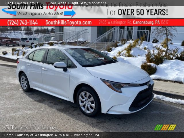 2021 Toyota Corolla LE in Super White