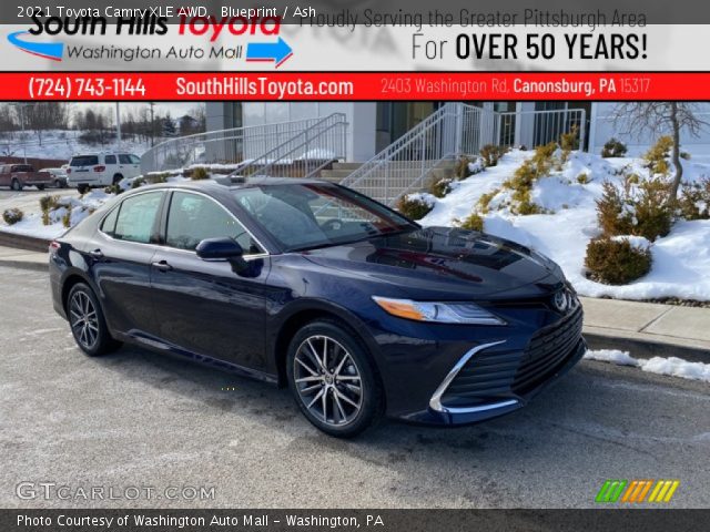 2021 Toyota Camry XLE AWD in Blueprint