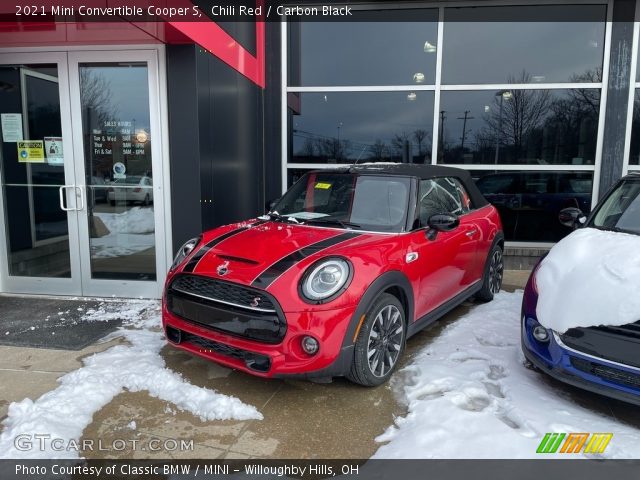 2021 Mini Convertible Cooper S in Chili Red