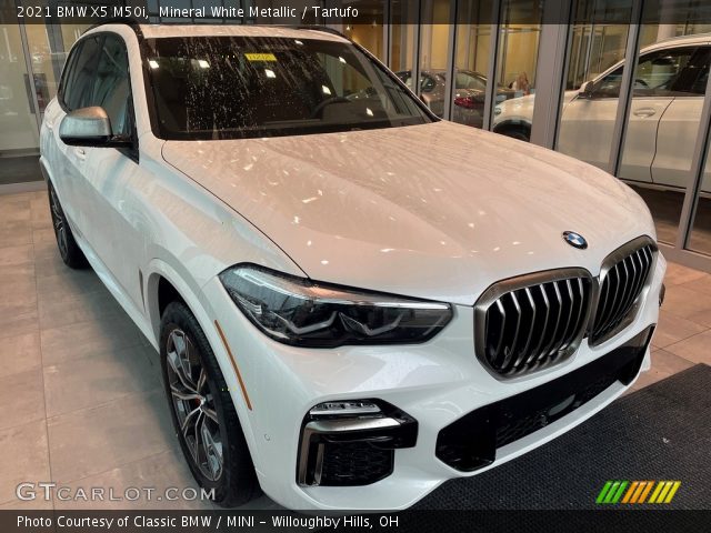 2021 BMW X5 M50i in Mineral White Metallic