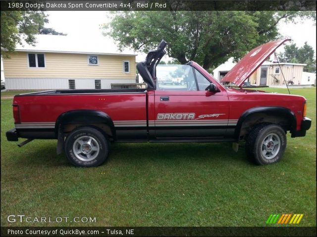 1989 Dodge Dakota Sport Convertible 4x4 in Red