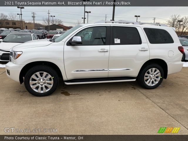 2021 Toyota Sequoia Platinum 4x4 in Blizzard White Pearl