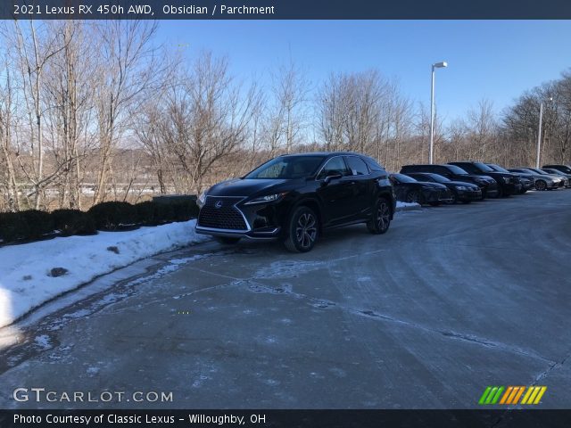 2021 Lexus RX 450h AWD in Obsidian