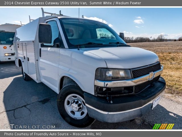2014 Chevrolet Express Cutaway 3500 Utility Van in Summit White