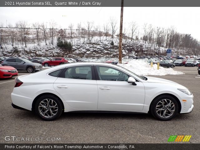 2021 Hyundai Sonata SEL in Quartz White