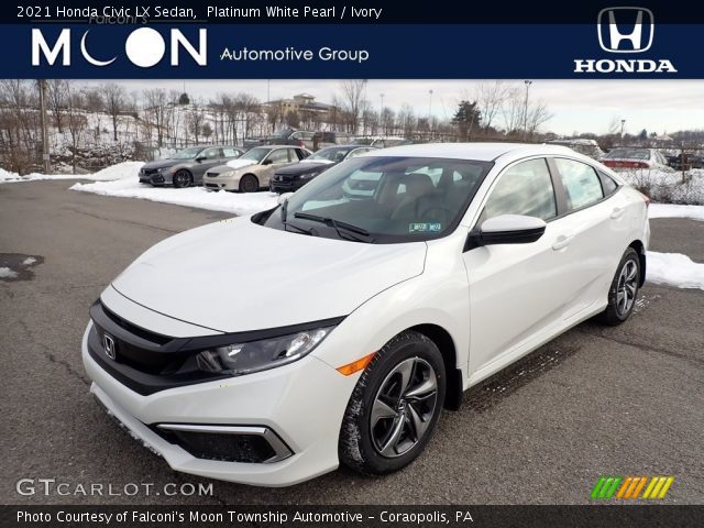 2021 Honda Civic LX Sedan in Platinum White Pearl