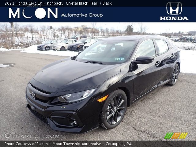 2021 Honda Civic EX Hatchback in Crystal Black Pearl