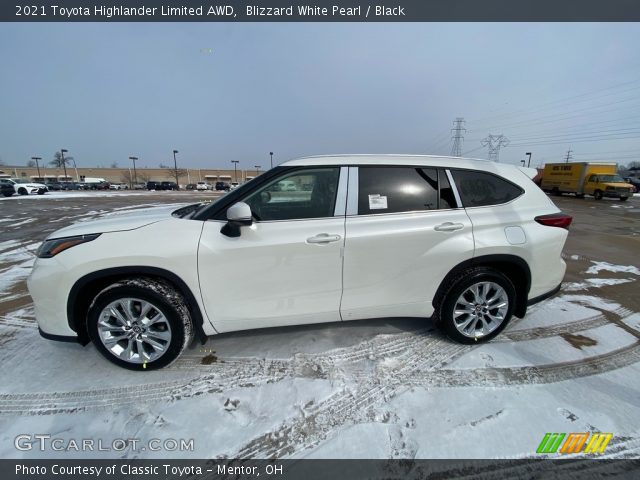 2021 Toyota Highlander Limited AWD in Blizzard White Pearl