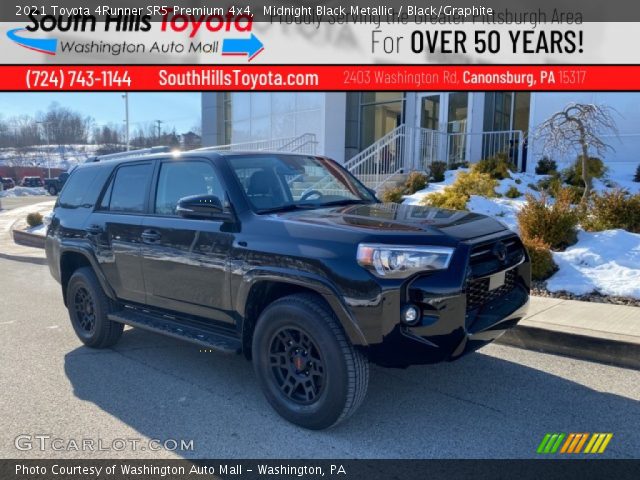 2021 Toyota 4Runner SR5 Premium 4x4 in Midnight Black Metallic