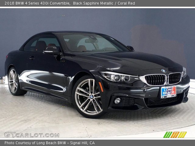 2018 BMW 4 Series 430i Convertible in Black Sapphire Metallic