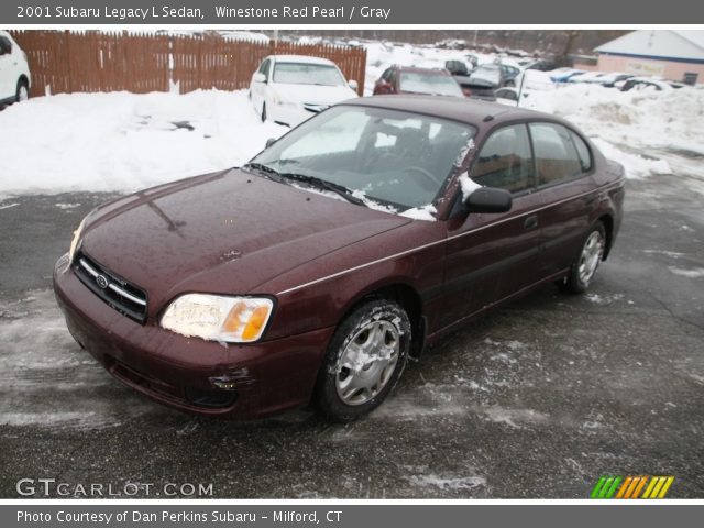 2001 Subaru Legacy L Sedan in Winestone Red Pearl