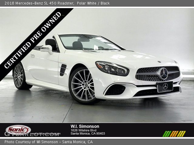 2018 Mercedes-Benz SL 450 Roadster in Polar White