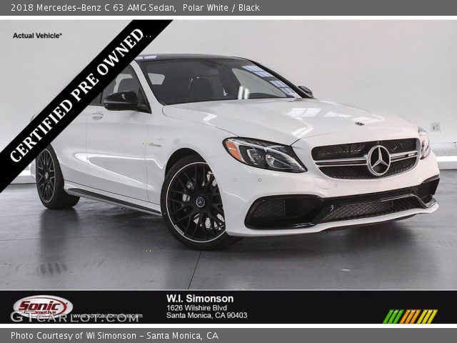 2018 Mercedes-Benz C 63 AMG Sedan in Polar White
