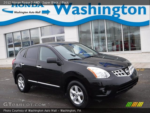 2012 Nissan Rogue S AWD in Super Black