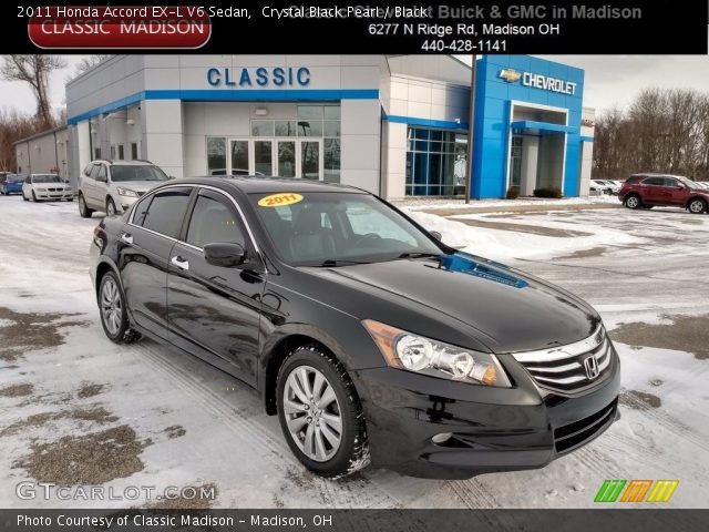 2011 Honda Accord EX-L V6 Sedan in Crystal Black Pearl