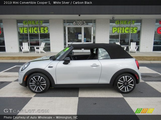 2019 Mini Convertible Cooper S in White Silver