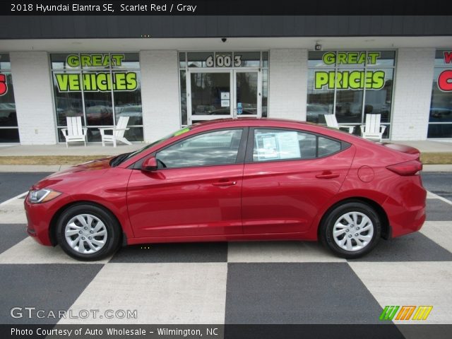 2018 Hyundai Elantra SE in Scarlet Red