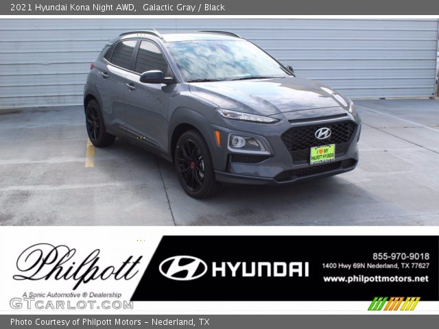 2021 Hyundai Kona Night AWD in Galactic Gray