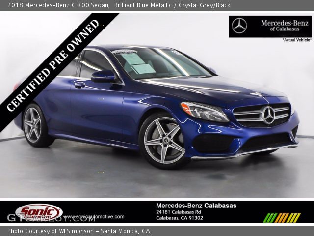 2018 Mercedes-Benz C 300 Sedan in Brilliant Blue Metallic