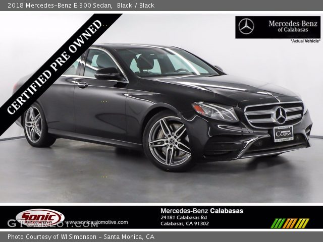 2018 Mercedes-Benz E 300 Sedan in Black