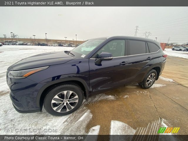 2021 Toyota Highlander XLE AWD in Blueprint