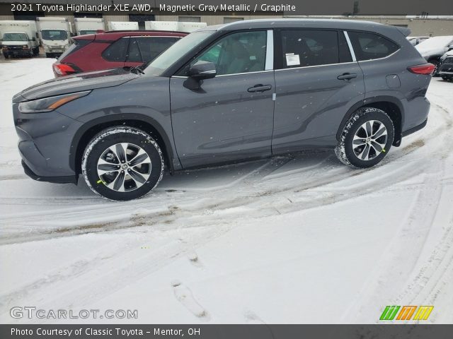 2021 Toyota Highlander XLE AWD in Magnetic Gray Metallic