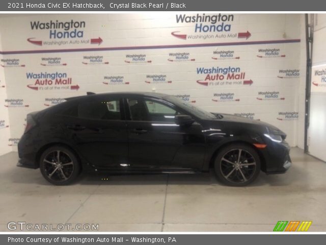 2021 Honda Civic EX Hatchback in Crystal Black Pearl