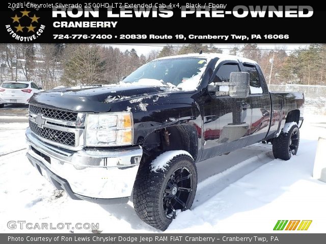 2011 Chevrolet Silverado 2500HD LTZ Extended Cab 4x4 in Black