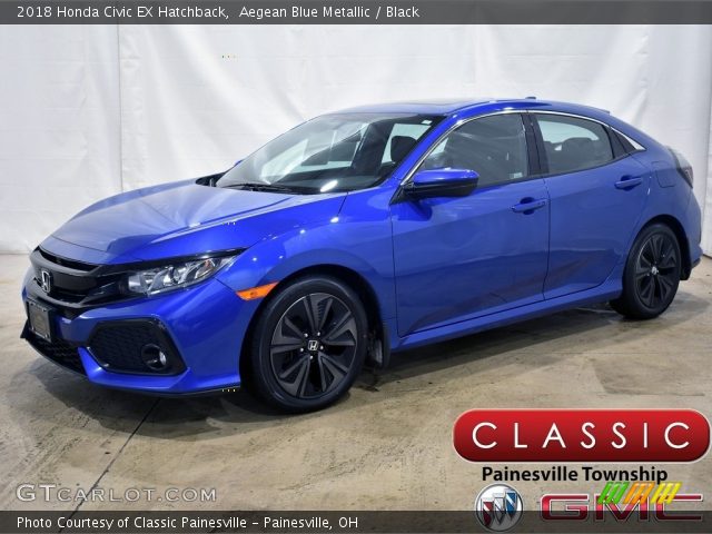 2018 Honda Civic EX Hatchback in Aegean Blue Metallic