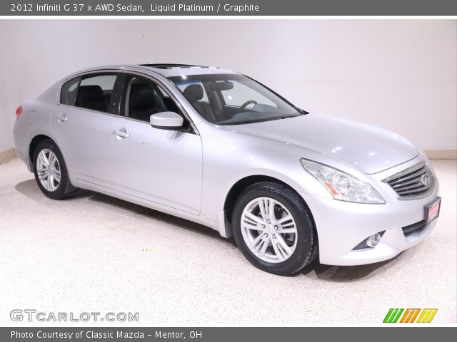 2012 Infiniti G 37 x AWD Sedan in Liquid Platinum