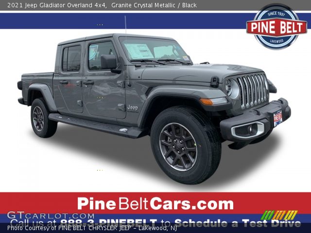 2021 Jeep Gladiator Overland 4x4 in Granite Crystal Metallic