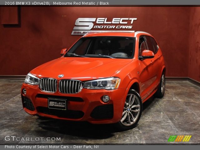 2016 BMW X3 xDrive28i in Melbourne Red Metallic