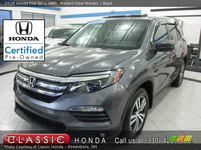 2018 Honda Pilot EX-L AWD in Modern Steel Metallic