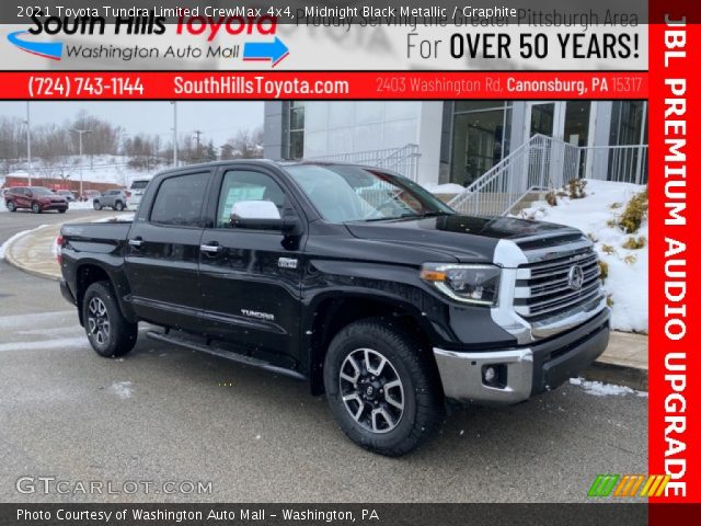 2021 Toyota Tundra Limited CrewMax 4x4 in Midnight Black Metallic