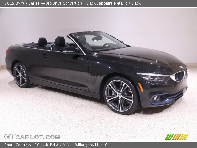 2019 BMW 4 Series 440i xDrive Convertible in Black Sapphire Metallic