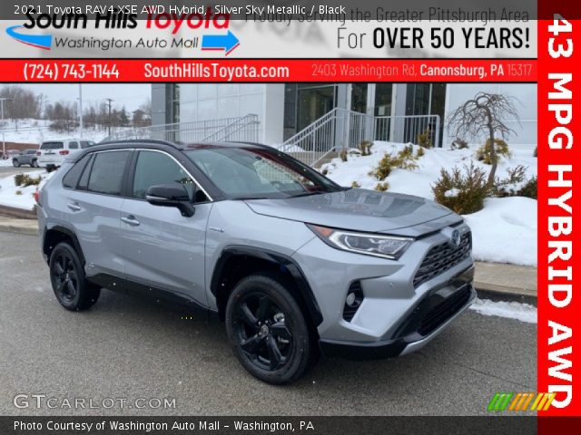 2021 Toyota RAV4 XSE AWD Hybrid in Silver Sky Metallic