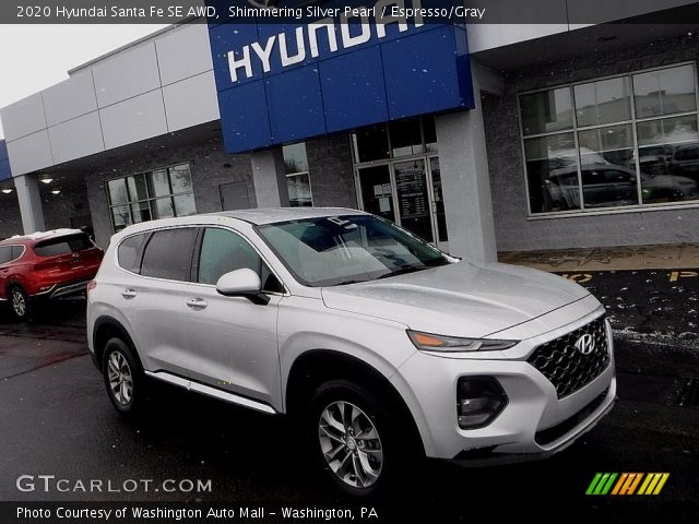 2020 Hyundai Santa Fe SE AWD in Shimmering Silver Pearl