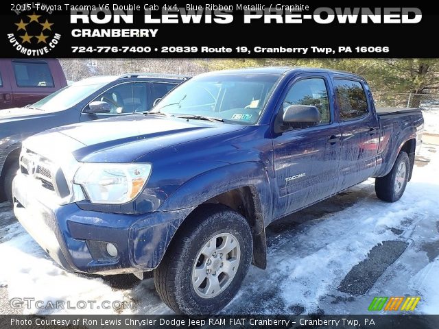 2015 Toyota Tacoma V6 Double Cab 4x4 in Blue Ribbon Metallic