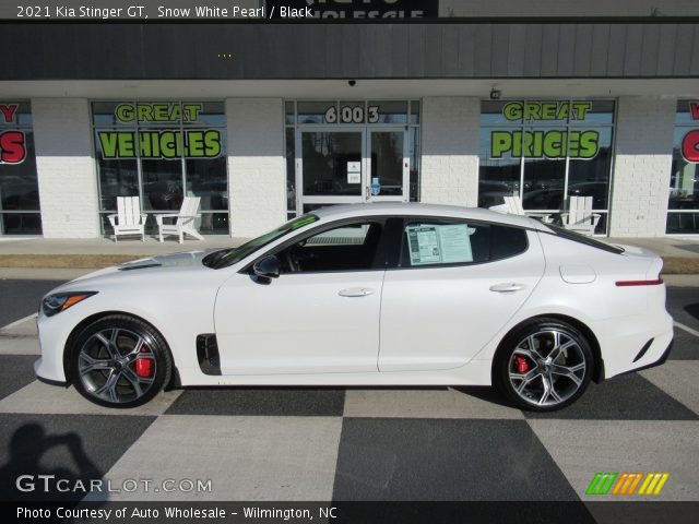 2021 Kia Stinger GT in Snow White Pearl