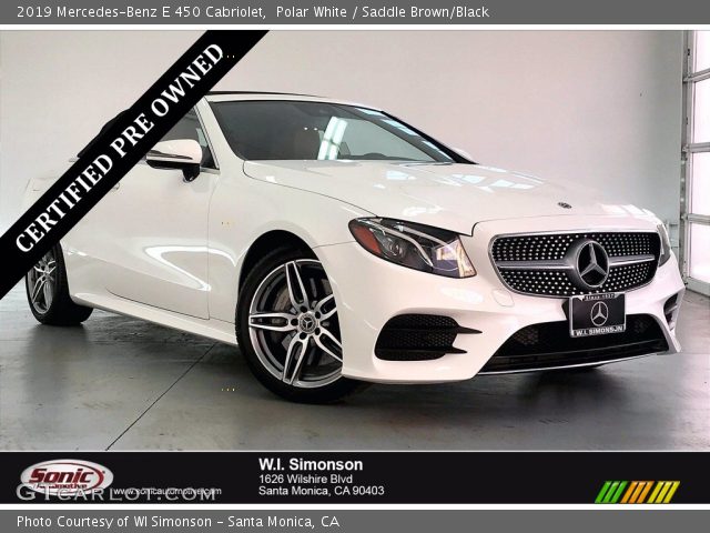 2019 Mercedes-Benz E 450 Cabriolet in Polar White