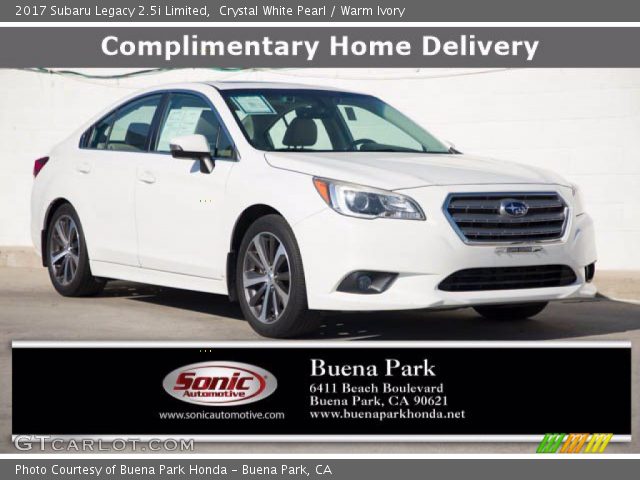 2017 Subaru Legacy 2.5i Limited in Crystal White Pearl