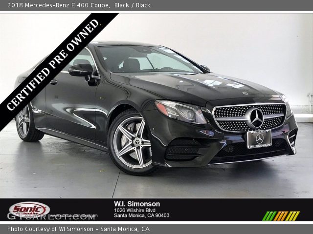 2018 Mercedes-Benz E 400 Coupe in Black