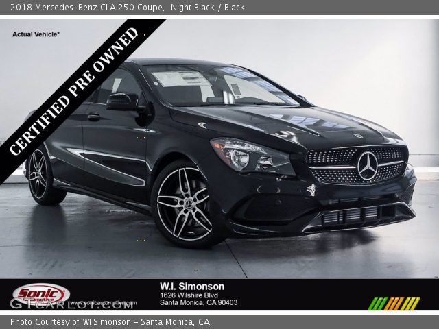 2018 Mercedes-Benz CLA 250 Coupe in Night Black