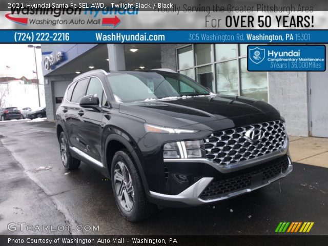 2021 Hyundai Santa Fe SEL AWD in Twilight Black