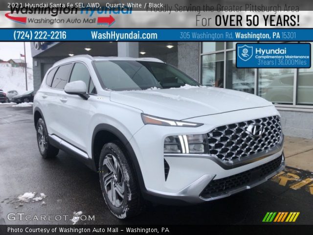 2021 Hyundai Santa Fe SEL AWD in Quartz White