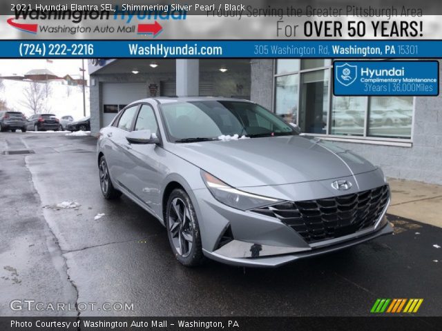 2021 Hyundai Elantra SEL in Shimmering Silver Pearl
