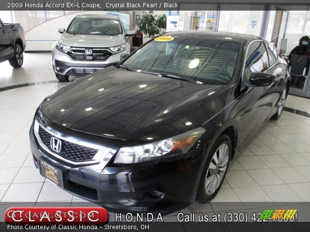 2009 Honda Accord EX-L Coupe in Crystal Black Pearl