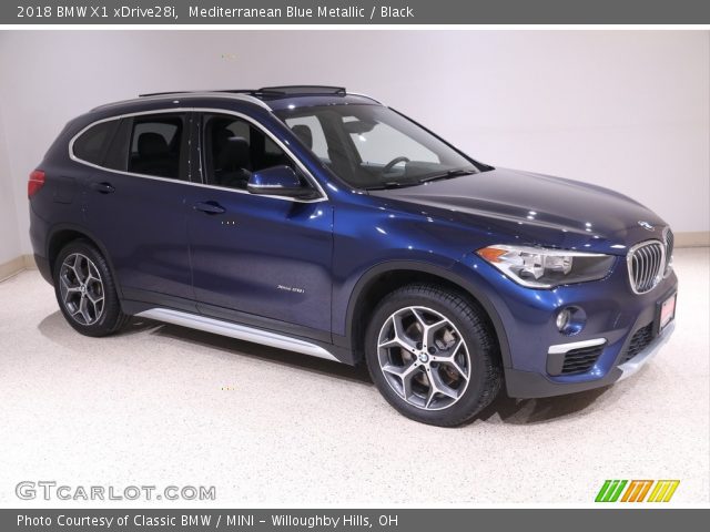 2018 BMW X1 xDrive28i in Mediterranean Blue Metallic