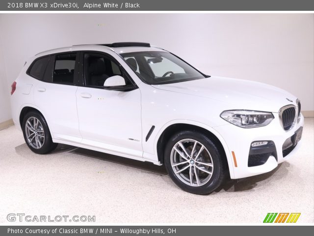 2018 BMW X3 xDrive30i in Alpine White