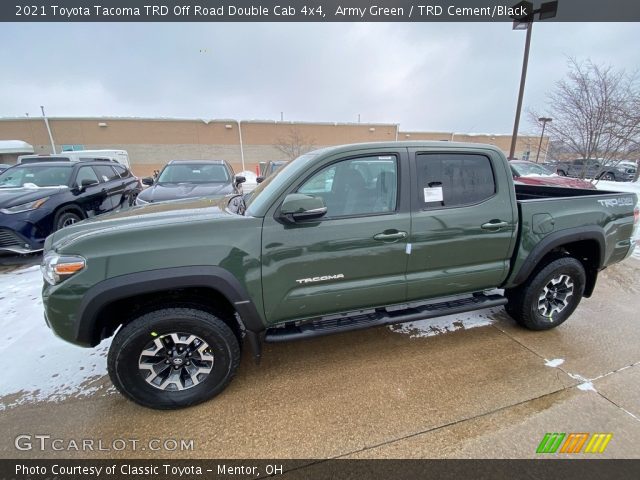 2021 Toyota Tacoma TRD Off Road Double Cab 4x4 in Army Green